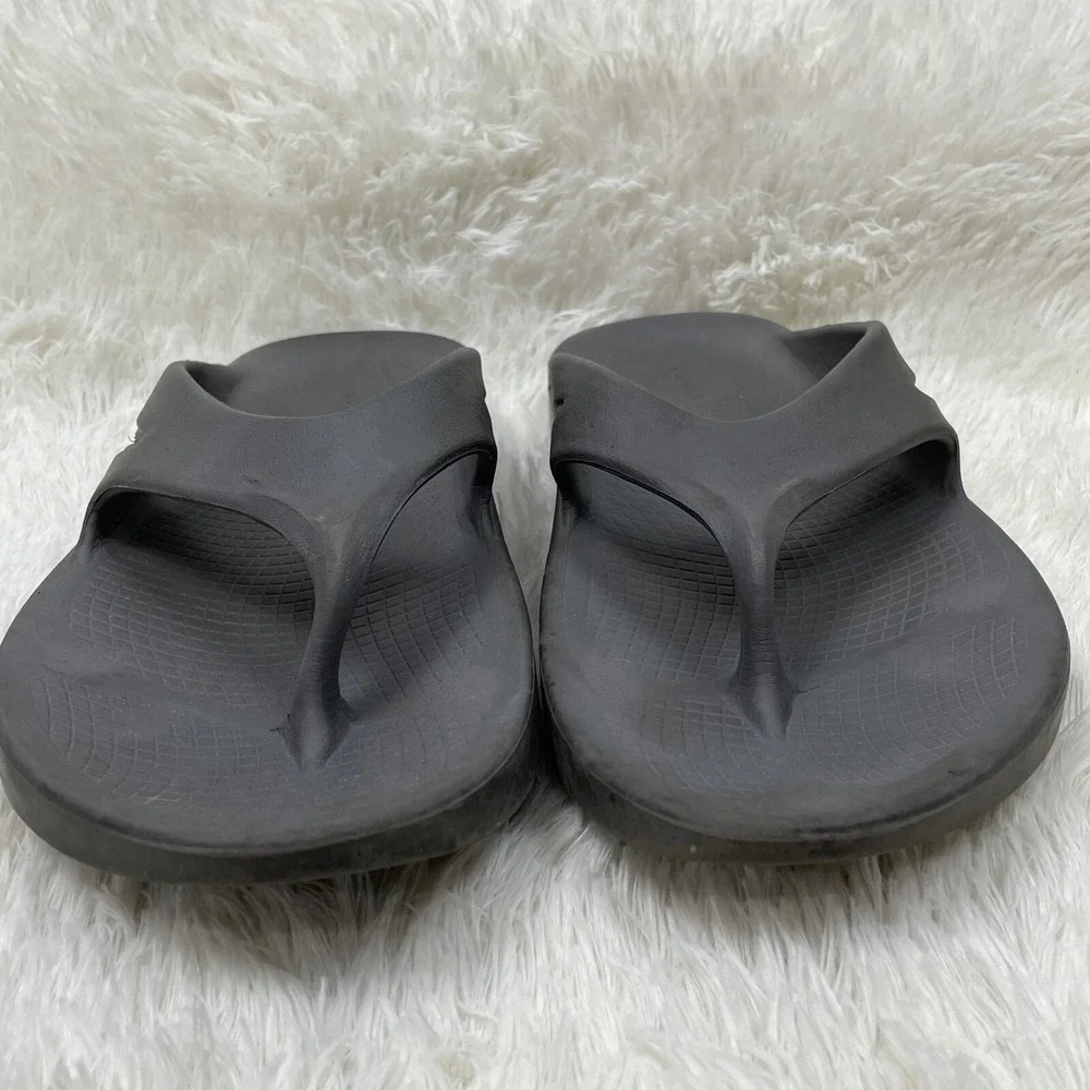 OOFOS Original Recovery Sandal‎ Thong Flip Flops Slip On Womens 11 Mens 9 Black